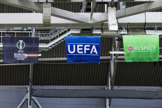 Banners of UEFA