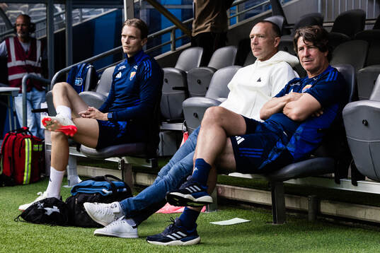 Coach Kim Bergström and coach Thomas Lagerlöf of