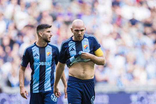 Marcus Danielson of Djurgården looks dejected