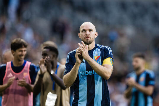 Marcus Danielson of Djurgården celebrates