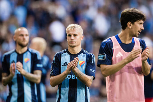 Viktor Bergh of Djurgården celebrates