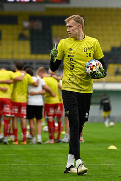 Goalkeeper Marcus Bundgaard Sörensen of Elfsborg