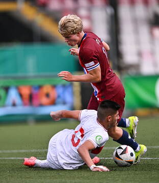 Bork Bang-Kittilsen of Norway in action against Efe