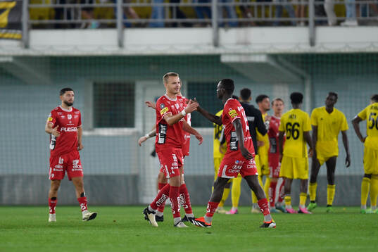 Players of Elfsborg celebrate