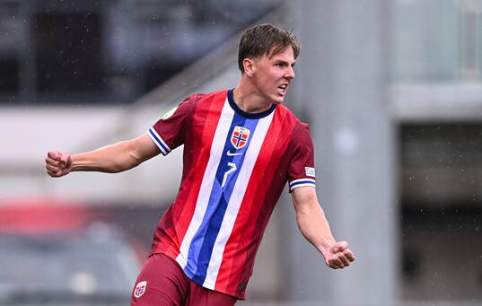 Julian Gonstad of Norway celebrates