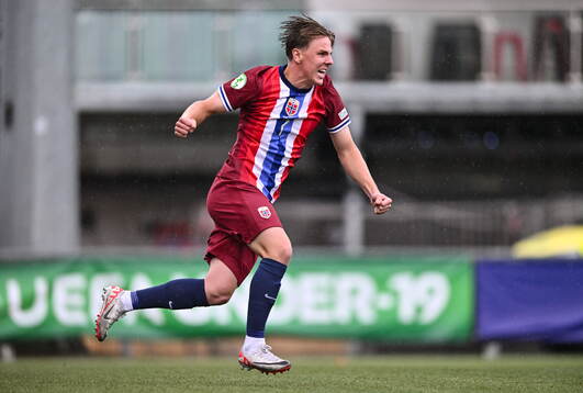 Julian Gonstad of Norway celebrates