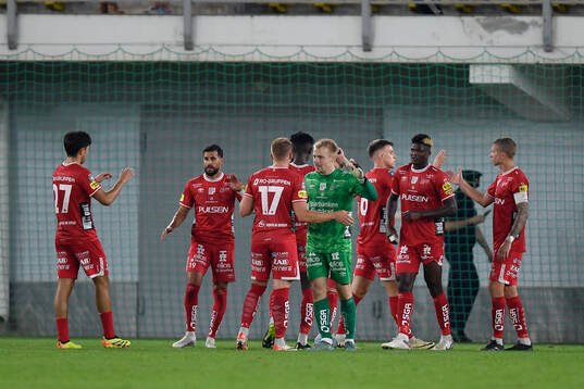 Players of Elfsborg celebrate