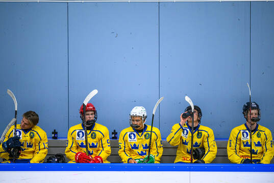 Players of Sweden look dejected