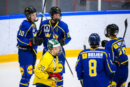 Christian Furuvik and Alex Hillström of Sweden celebrates