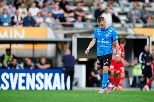 Halmstads Birnir Ingason deppar