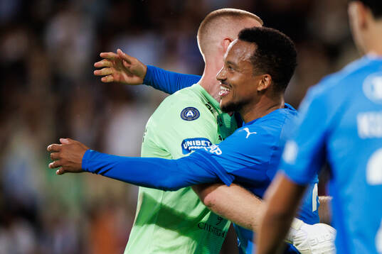 Halmstads Marcus Olsson jublar