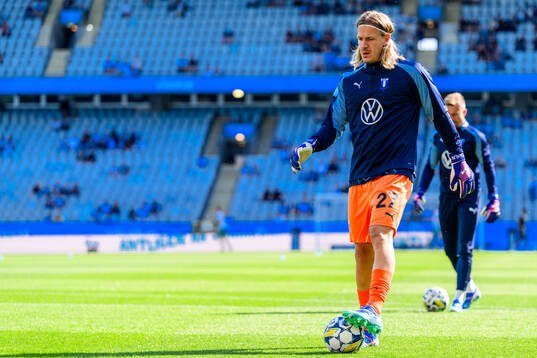 Malmö FFs målvakt Johan Dahlin