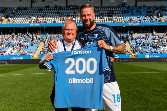 Malmö FFs ordförande Anders Pålsson och Pontus Jansson
