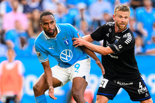 Malmö FFs Isaac Kiese Thelin och Sirius Dennis Widgren