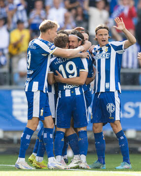 IFK Göteborgs Gustav Svensson jublar