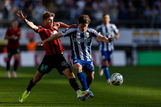 Brommapojkarnas Frederik Christensen  och IFK Göteborgs