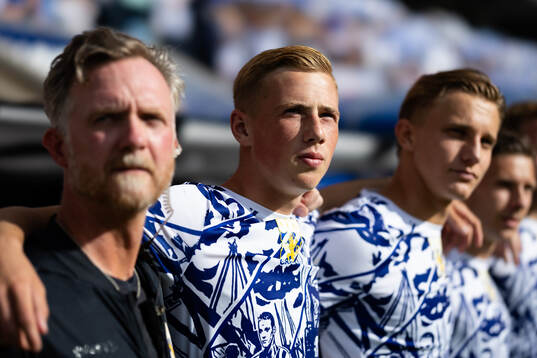 IFK Göteborgs Benjamin Brantlind  innan fotbollsmatchen i