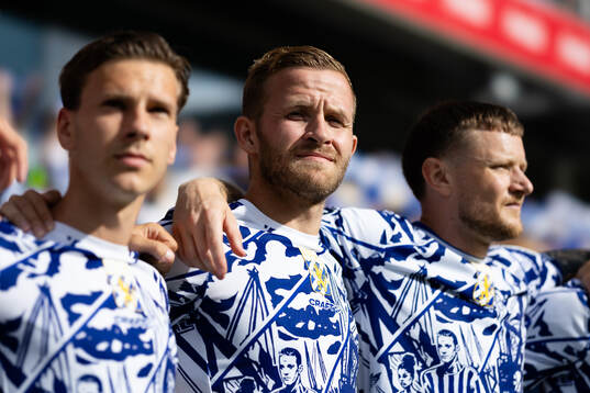 IFK Göteborgs Jonas Bager innan fotbollsmatchen i