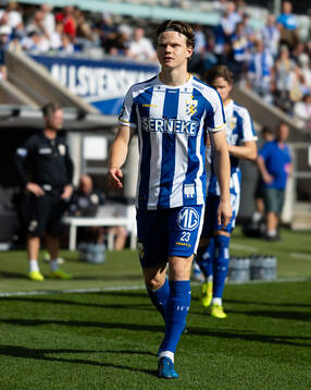 IFK Göteborgs Kolbeinn Thordarson innan fotbollsmatchen i