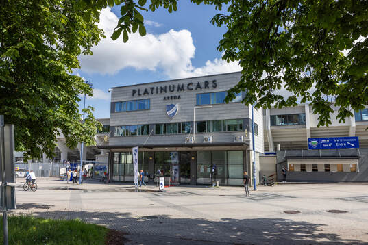 Exteriör vy av Platinumcars Arena