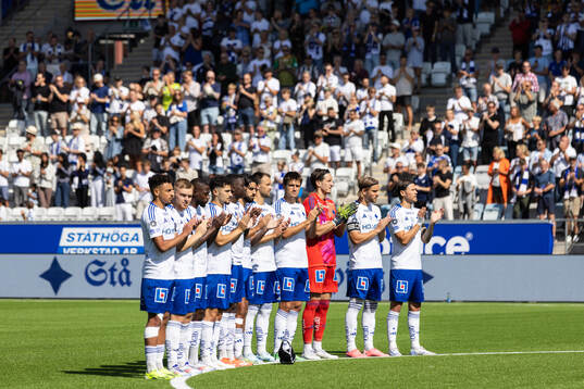 IFK Norrköpings spelare hyllar tidigare ordförande Peter