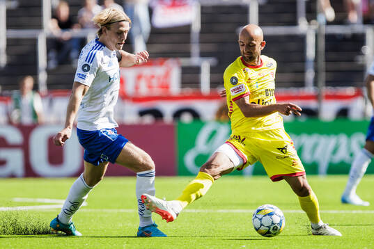 IFK Norrköpings Isak Andri Sigurgeirsson och Kalmars
