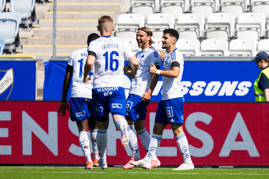IFK Norrköpings Christoffer Nyman jublar