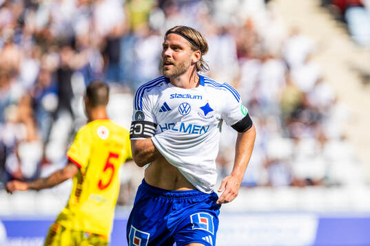 IFK Norrköpings Christoffer Nyman jublar