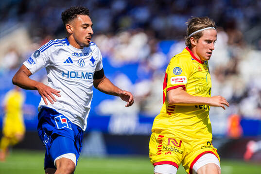 IFK Norrköpings Moutaz Neffati och Kalmars Johan Karlsson