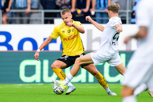 Elfsborgs Gustav Henriksson och Djurgårdens Patric Åslund