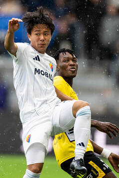 Djurgårdens Keita Kosugi och Elfsborgs Jalal Abdullai