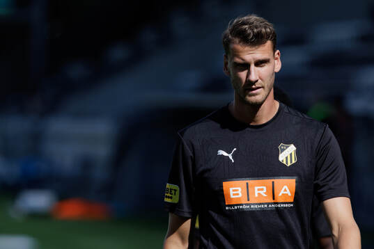 Häckens Johan Hammar fotbollsmatchen i Allsvenskan mellan