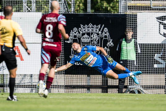 Landskronas målvakt Amr Kaddoura släpper in 0-2