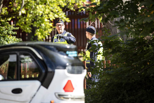 Polisen på plats