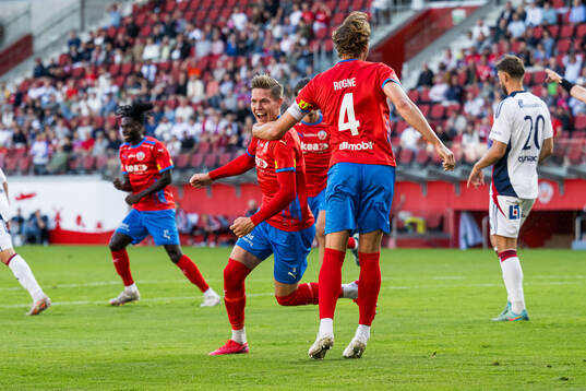 Helsingborgs Taylor Silverholt jublar