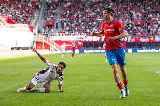 Östers Lukas Bergquist och Helsingborgs Wilhelm Loeper