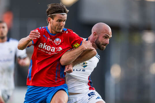 Helsingborgs Wilhelm Loeper och Östers Sebastian Hedlund