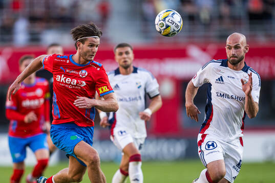 Helsingborgs Wilhelm Loeper och Östers Sebastian Hedlund