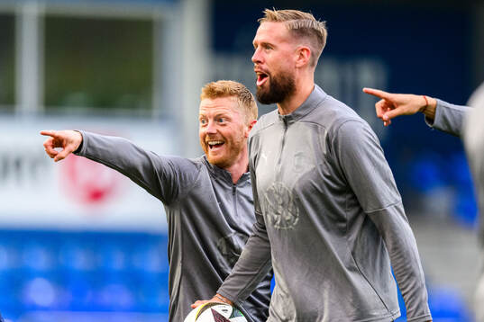 Anders Christiansen and Pontus Jansson of Malmö FF