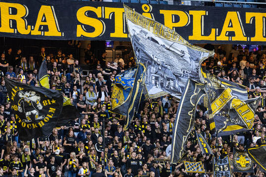under fotbollsmatchen i Allsvenskan mellan AIK och GAIS