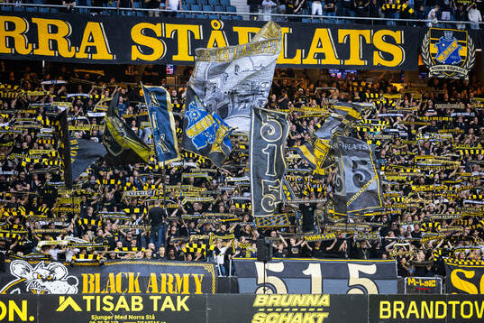 under fotbollsmatchen i Allsvenskan mellan AIK och GAIS