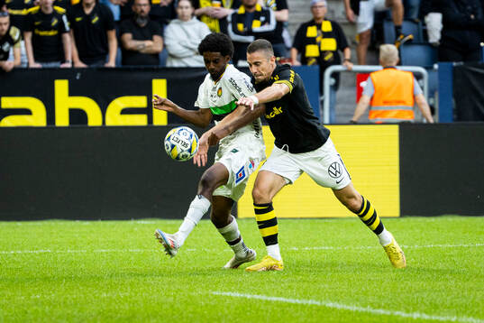 AIKs Dino Besirovic och GAISs Harun Ibrahim
