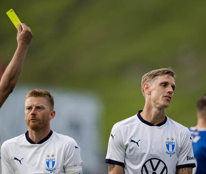 Søren Rieks of Malmö FF looks dejected