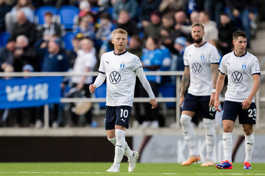 Anders Christiansen and Lasse Berg Johnsen of Malmö FF
