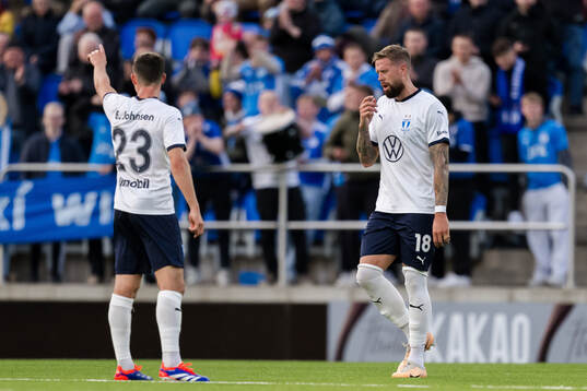 Pontus Jansson of Malmö FF looks dejected