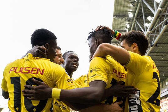 Jalal Abdullai of Elfsborg celebrates the 1-0 goal