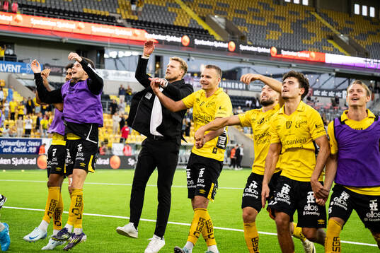 Players of Elfsborg celebrate