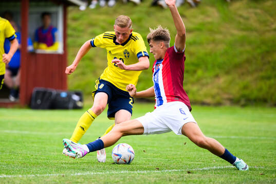 Sveriges Benjamin Brantlind och Norges William Valenza