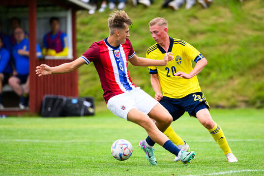 Norges William Valenza och Sveriges Benjamin Brantlind