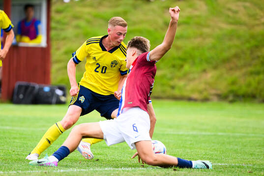 Norges William Valenza och Sveriges Benjamin Brantlind